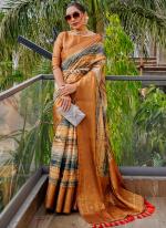 Organza Multi Colour Party Wear Zari Work Saree